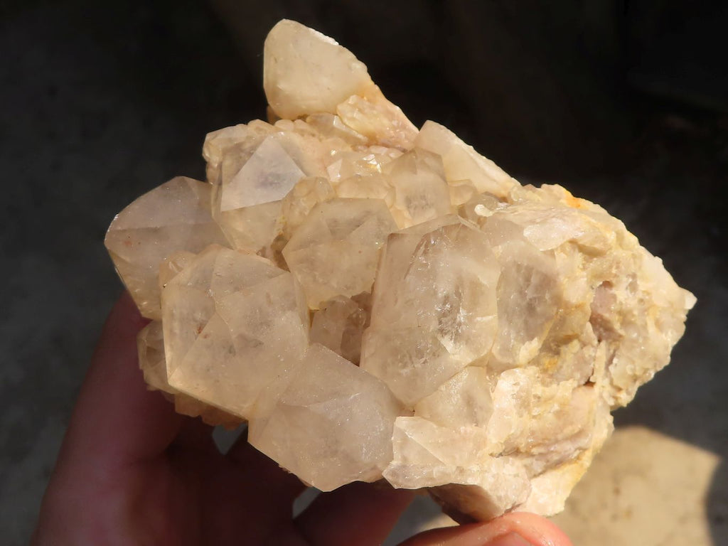 Natural Cascading Smokey Quartz Clusters x 2 From Luena, Congo - Toprock Gemstones and Minerals 