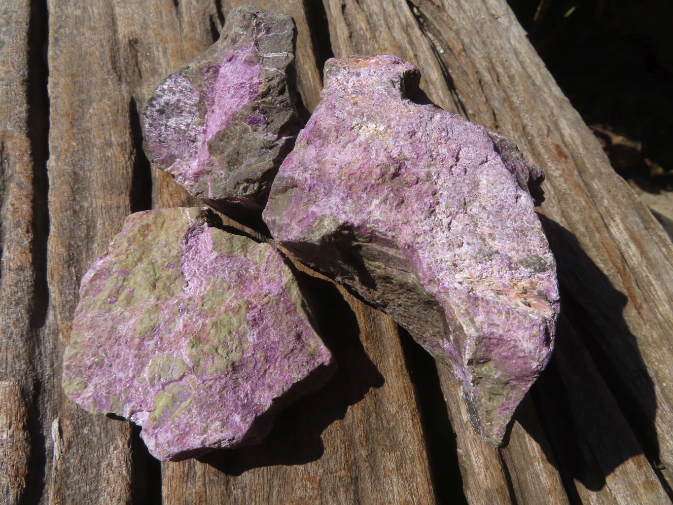 Natural Rough Stichtite & Serpentine Specimens x 13 From Barberton, South Africa - Toprock Gemstones and Minerals 