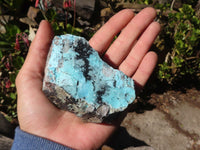 Natural Drusy Chrysocolla & Malachite Dolomite Specimens x 6 From Likasi, Congo - Toprock Gemstones and Minerals 
