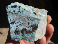 Natural Drusy Chrysocolla & Malachite Dolomite Specimens x 6 From Likasi, Congo - Toprock Gemstones and Minerals 