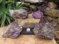 Natural Purpurite Specimens x 4 From Namibia - TopRock