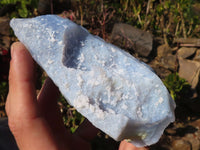 Natural Etched Blue Chalcedony Specimens  x 3 From Nsanje, Malawi - Toprock Gemstones and Minerals 