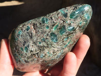 Polished Emerald Mica In Matrix Standing Free Forms x 2 From Mutoko, Zimbabwe - Toprock Gemstones and Minerals 
