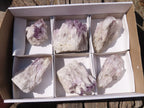 Natural Sugar Amethyst Clusters x 6 From Solwezi, Zambia - Toprock Gemstones and Minerals 