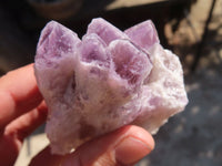 Natural Sugar Amethyst Clusters x 6 From Solwezi, Zambia