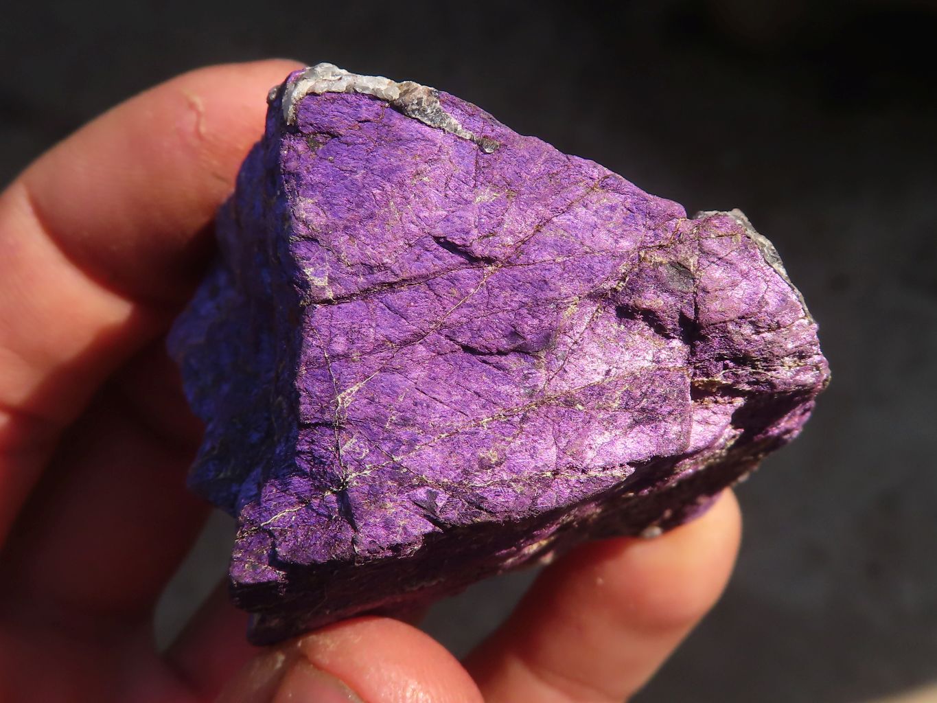 Natural Metallic Purpurite Cobbed Specimens x 6 From Erongo, Namibia - Toprock Gemstones and Minerals 