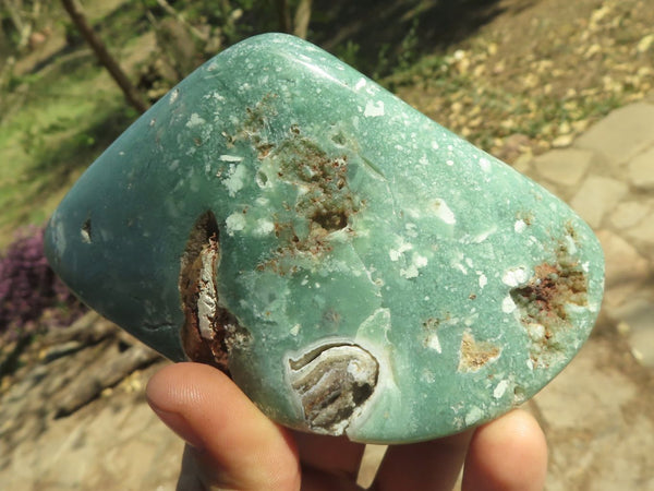 Polished XXL XX Rare Chrome Chrysoprase Free Forms  x 2 From Zimbabwe - TopRock
