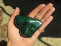 Polished Malachite Free Forms x 3 From Kolwezi, Congo - Toprock Gemstones and Minerals 