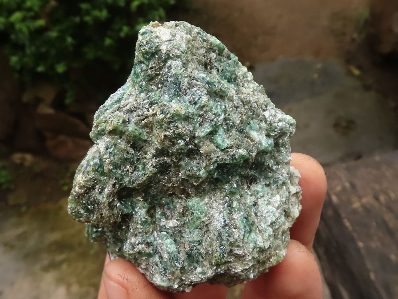 Natural Green Emerald In Matrix Specimens  x 12 From Sandawana, Zimbabwe - TopRock