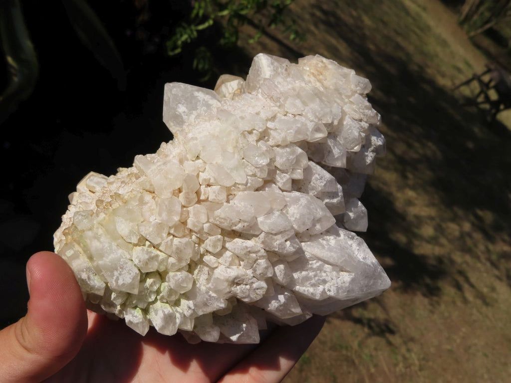Natural Trio of Quartz Clusters with Mixed Colour Hues x 3 From Madagascar - TopRock