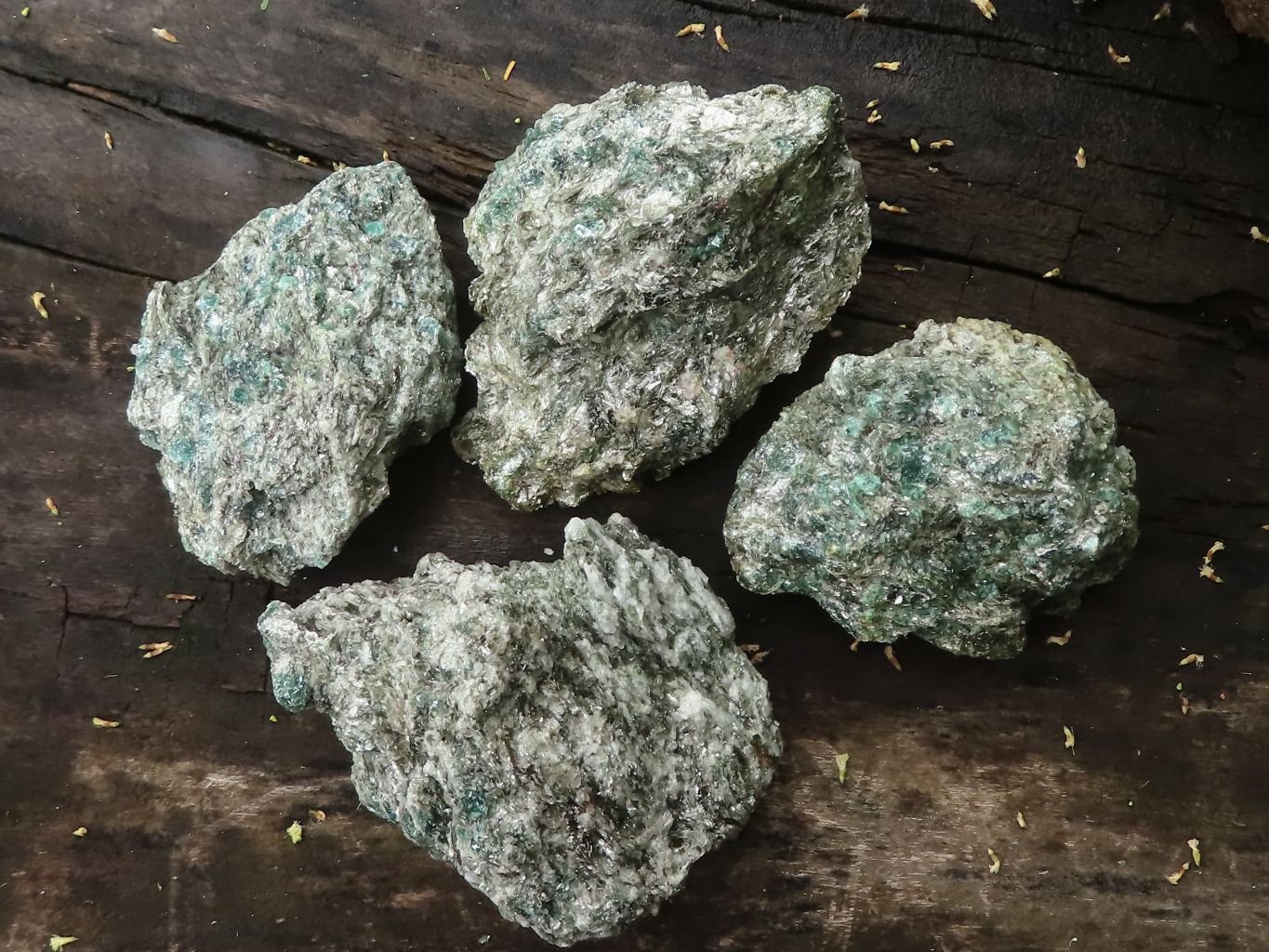 Natural Green Emerald In Matrix Specimens  x 12 From Sandawana, Zimbabwe - TopRock