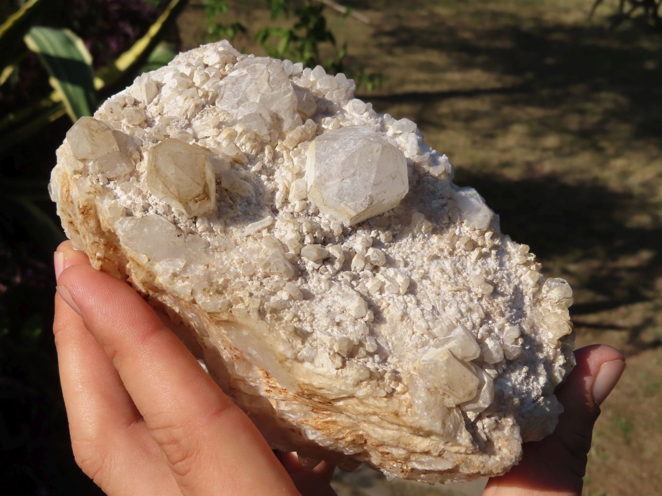 Natural Trio of Quartz Clusters with Mixed Colour Hues x 3 From Madagascar - TopRock