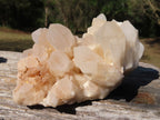 Natural Trio of Quartz Clusters with Mixed Colour Hues x 3 From Madagascar - TopRock