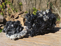 Natural Schorl Black Tourmaline Specimens x 2 From Erongo, Namibia