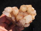 Natural Trio of Quartz Clusters with Mixed Colour Hues x 3 From Madagascar - TopRock
