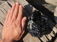 Natural Schorl Black Tourmaline Specimens x 2 From Erongo, Namibia
