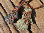 Polished Copper Wire Wrapped Ancient Eagle Pendants  x 6 From Zimbabwe - Toprock Gemstones and Minerals 