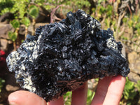 Natural Schorl Black Tourmaline Specimens x 2 From Erongo, Namibia