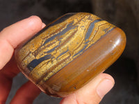 Polished Golden Tigers Eye Free Forms x 6 From Prieska, South Africa