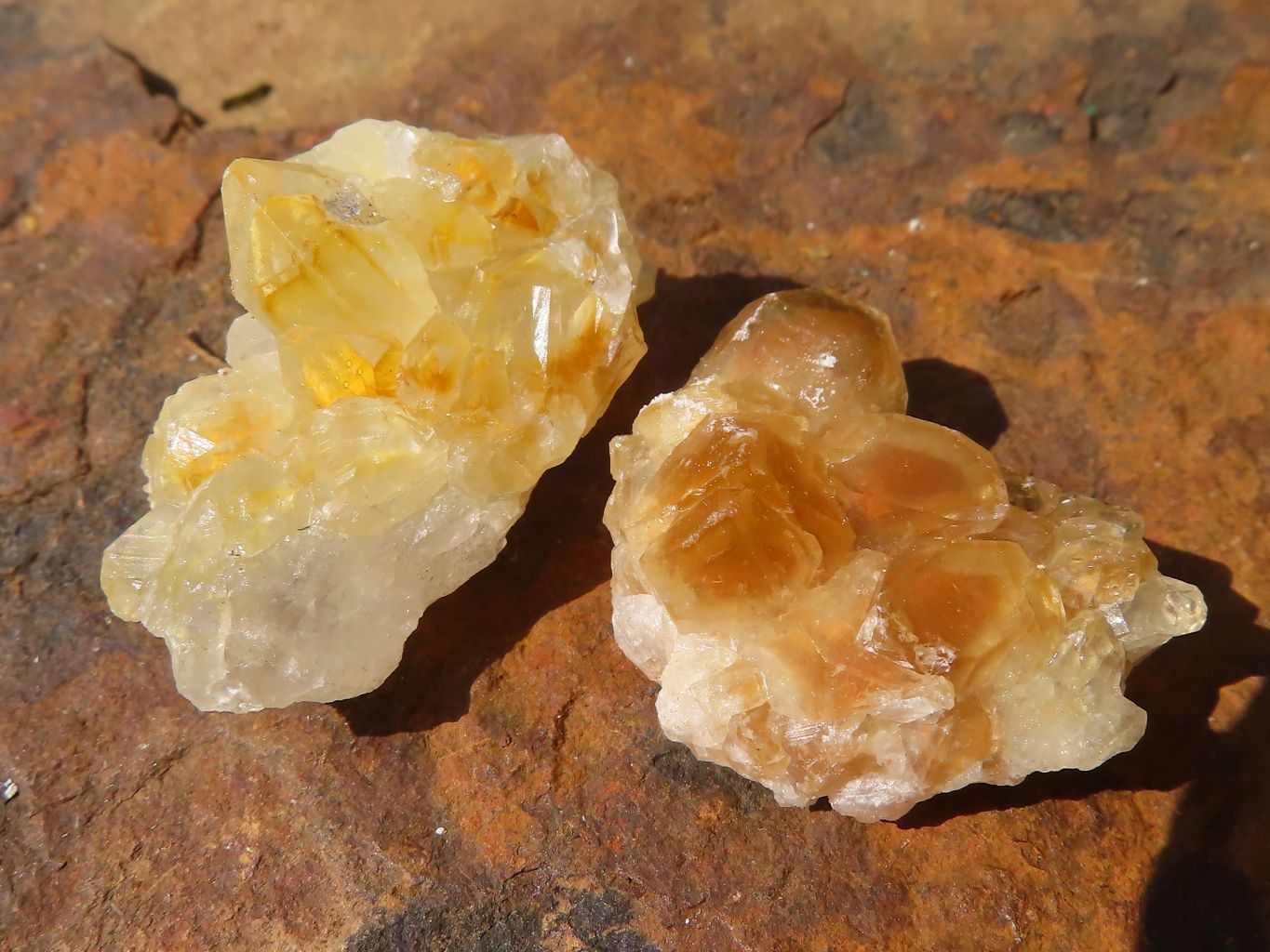 Natural Mini Golden Limonite Quartz Clusters  x 70 From Zambia - Toprock Gemstones and Minerals 