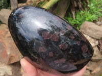 Polished Sparkling Blue Iolite / Water Sapphire Standing Free Forms  x 3 From Madagascar - TopRock