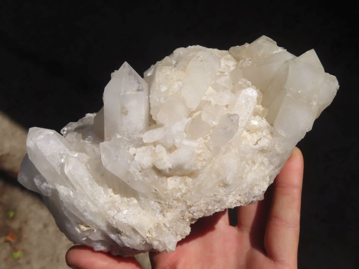 Natural White Phantom Quartz Specimens  x 2 From Madagascar - Toprock Gemstones and Minerals 