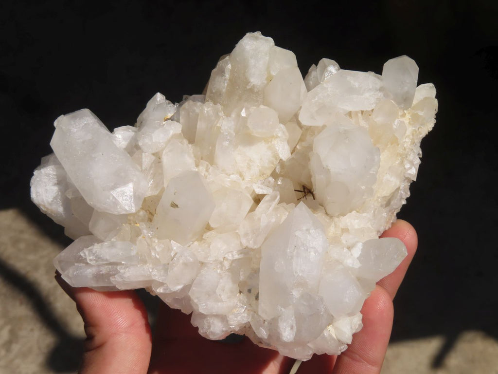 Natural White Phantom Quartz Specimens  x 2 From Madagascar - Toprock Gemstones and Minerals 