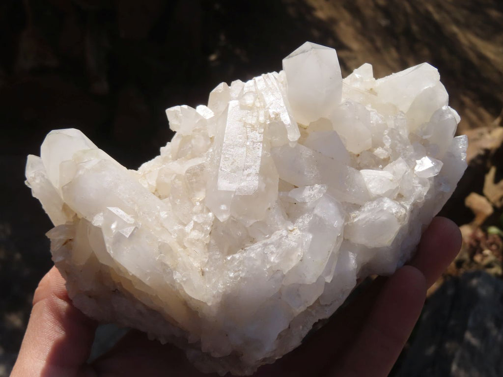 Natural White Phantom Quartz Specimens  x 2 From Madagascar - Toprock Gemstones and Minerals 