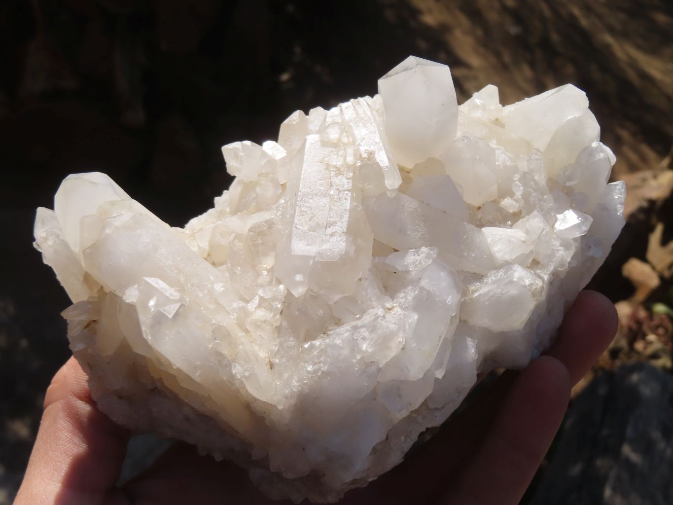 Natural White Phantom Quartz Specimens  x 2 From Madagascar - Toprock Gemstones and Minerals 