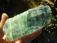 Polished  One Side Polished Watermelon Fluorite Pieces  x 3 From Uis, Namibia - Toprock Gemstones and Minerals 