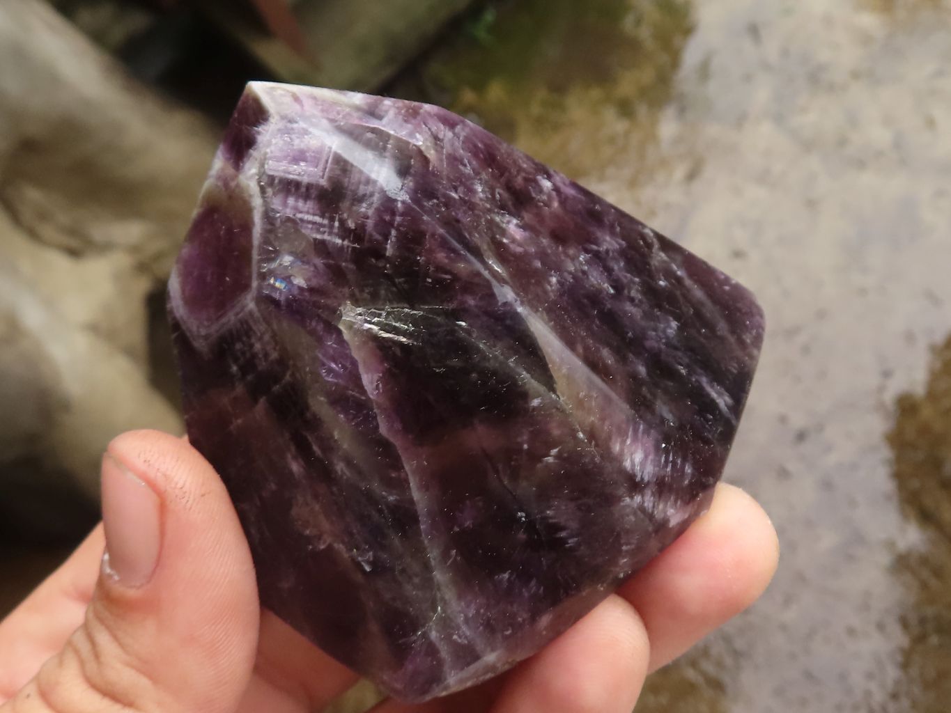 Polished  Mixed Selection Of Amethyst Points  x 6 From Madagascar - TopRock