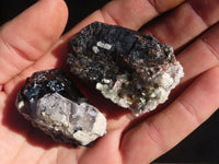 Natural Schorl Black Tourmaline Specimens x 12 From Erongo, Namibia