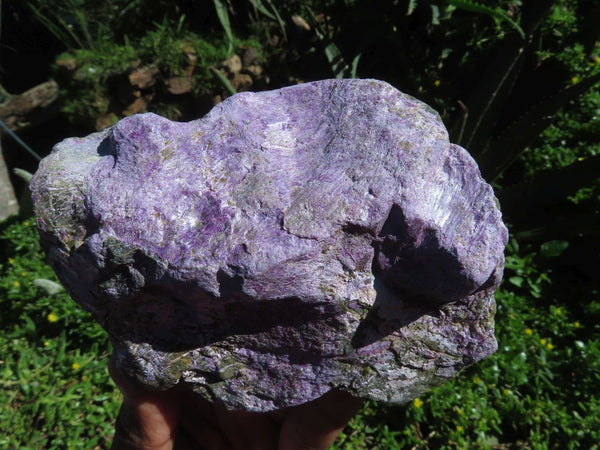 Natural Rare Large Purple Stichtite & Green Serpentine Selected Pieces x 4 From Barberton, South Africa - TopRock