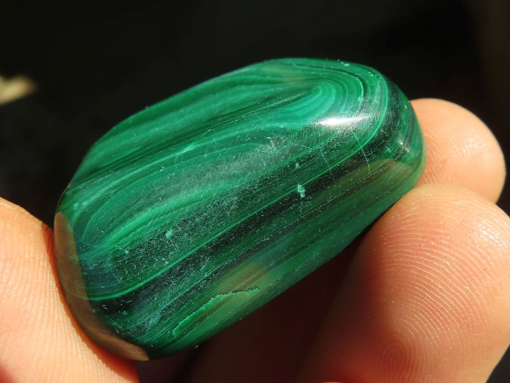 Polished  Small Flower Malachite Free Forms  x 20 From Congo - Toprock Gemstones and Minerals 