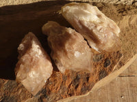 Natural Cascading White Phantom Smokey Quartz Crystals x 12 From Luena, Congo - Toprock Gemstones and Minerals 