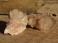 Natural Cascading White Phantom Smokey Quartz Crystals x 12 From Luena, Congo - Toprock Gemstones and Minerals 