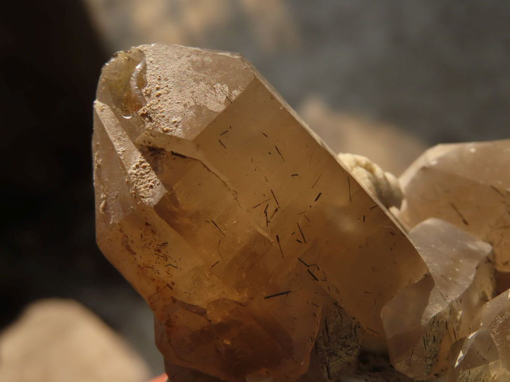 Natural Schorl Black Tourmaline Specimens x 6 From Erongo, Namibia - Toprock Gemstones and Minerals 