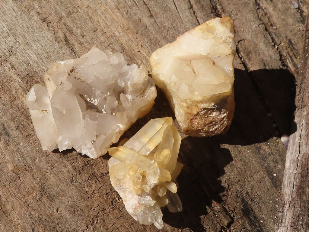 Natural Small Clear Quartz Clusters  x 24 From Madagascar - Toprock Gemstones and Minerals 