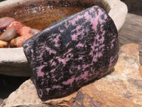Polished One Side Polished Rhodonite Free Forms  x 4 From Madagascar - TopRock