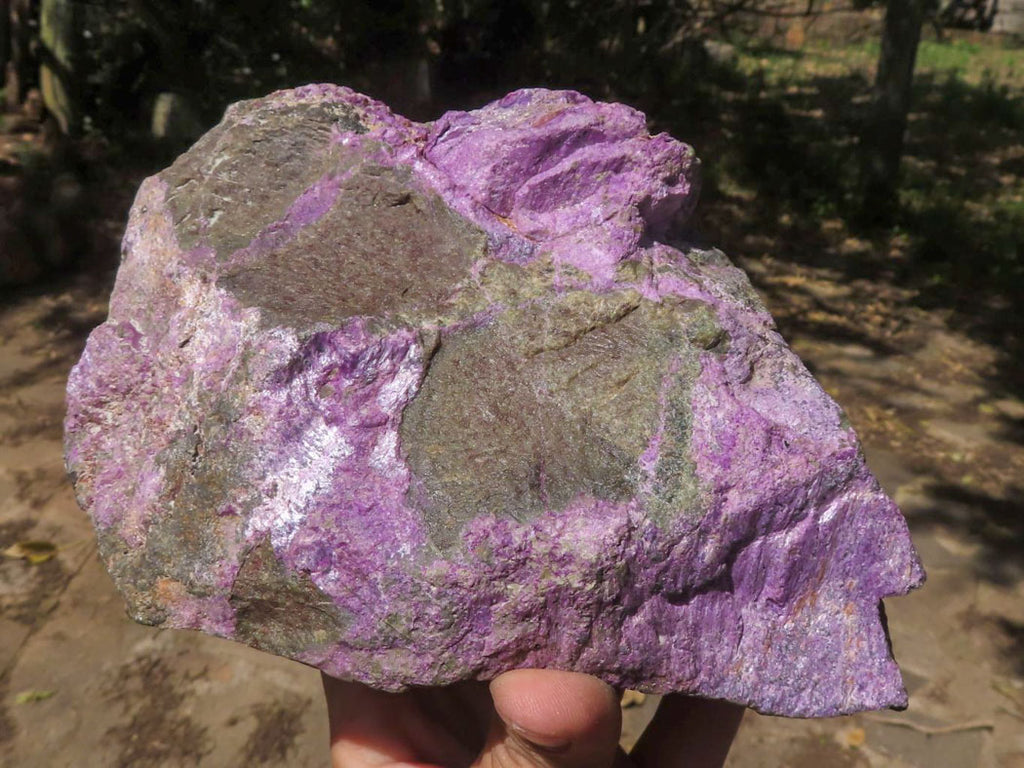 Polished Rough Purple Stichtite / Atlantisite Specimens  x 4 From Barberton, South Africa - TopRock