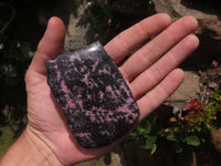 Polished One Side Polished Rhodonite Free Forms  x 4 From Madagascar - TopRock