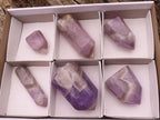 Polished Gemmy Smokey Dream Amethyst Points  x 6 From Madagascar - TopRock
