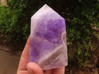 Polished Gemmy Smokey Dream Amethyst Points  x 6 From Madagascar - TopRock