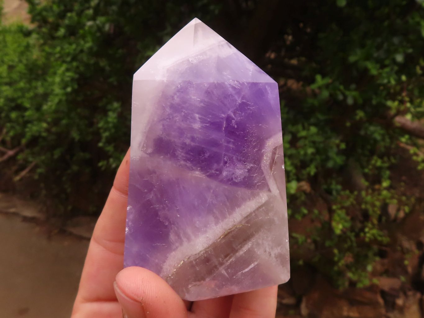 Polished Gemmy Smokey Dream Amethyst Points  x 6 From Madagascar - TopRock