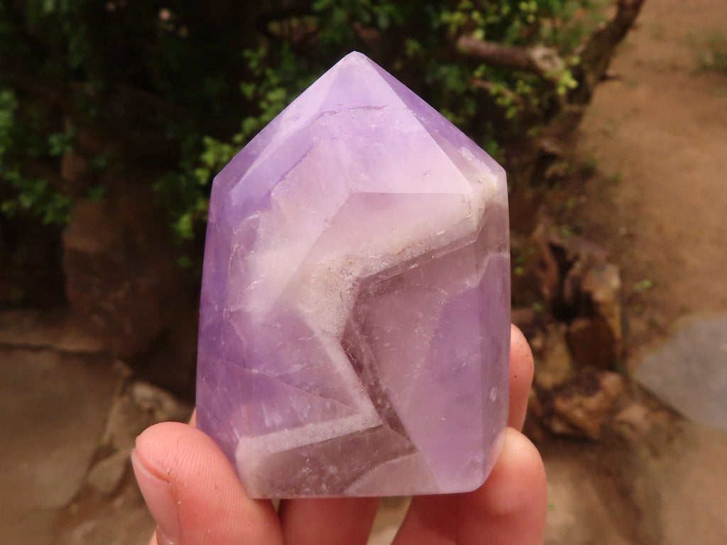 Polished Gemmy Smokey Dream Amethyst Points  x 6 From Madagascar - TopRock