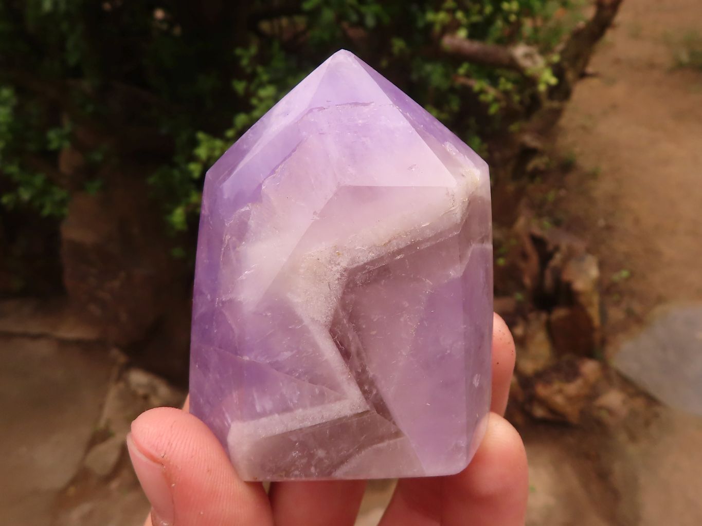 Polished Gemmy Smokey Dream Amethyst Points  x 6 From Madagascar - TopRock