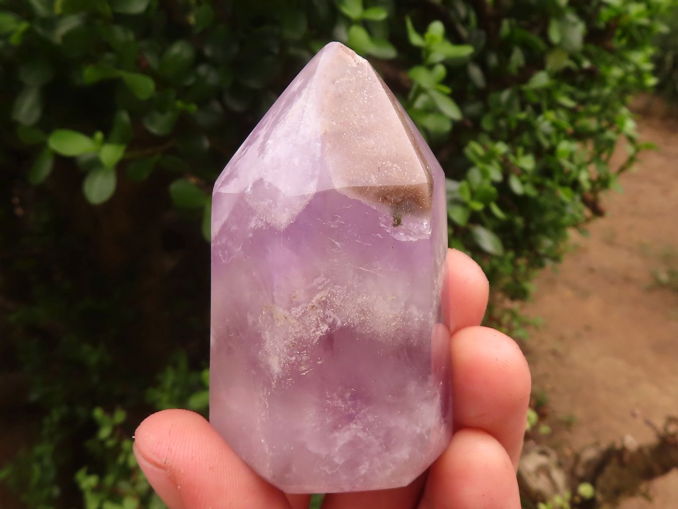 Polished Gemmy Smokey Dream Amethyst Points  x 6 From Madagascar - TopRock