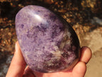 Polished Purple Lepidolite Standing Free Forms  x 2 From Zimbabwe - Toprock Gemstones and Minerals 