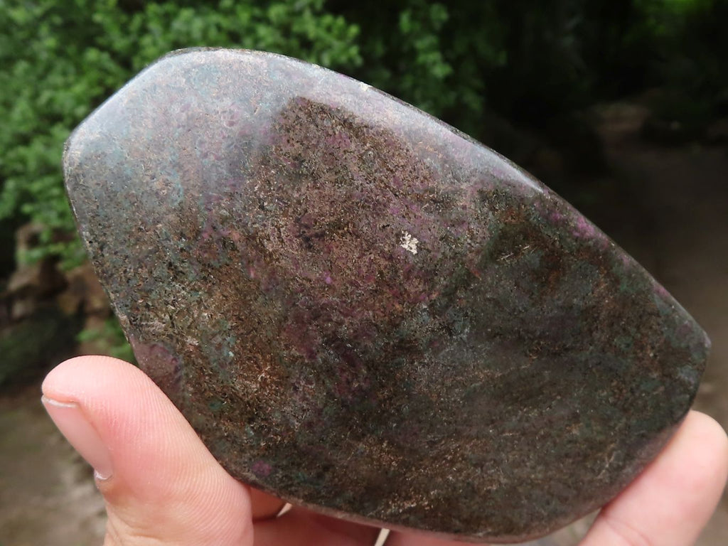 Polished Fluorescent Ruby Corundum In Chrome Verdite Free Forms x 6 From Zimbabwe - TopRock