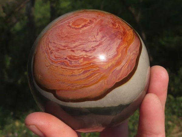 Polished Large Highly Selected Polychrome / Picasso Jasper Spheres  x 2 From Madagascar - TopRock